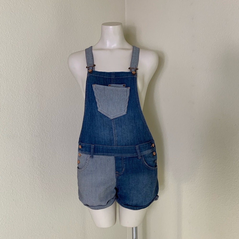 American Rag Striped Overalls - Picture 2 of 5